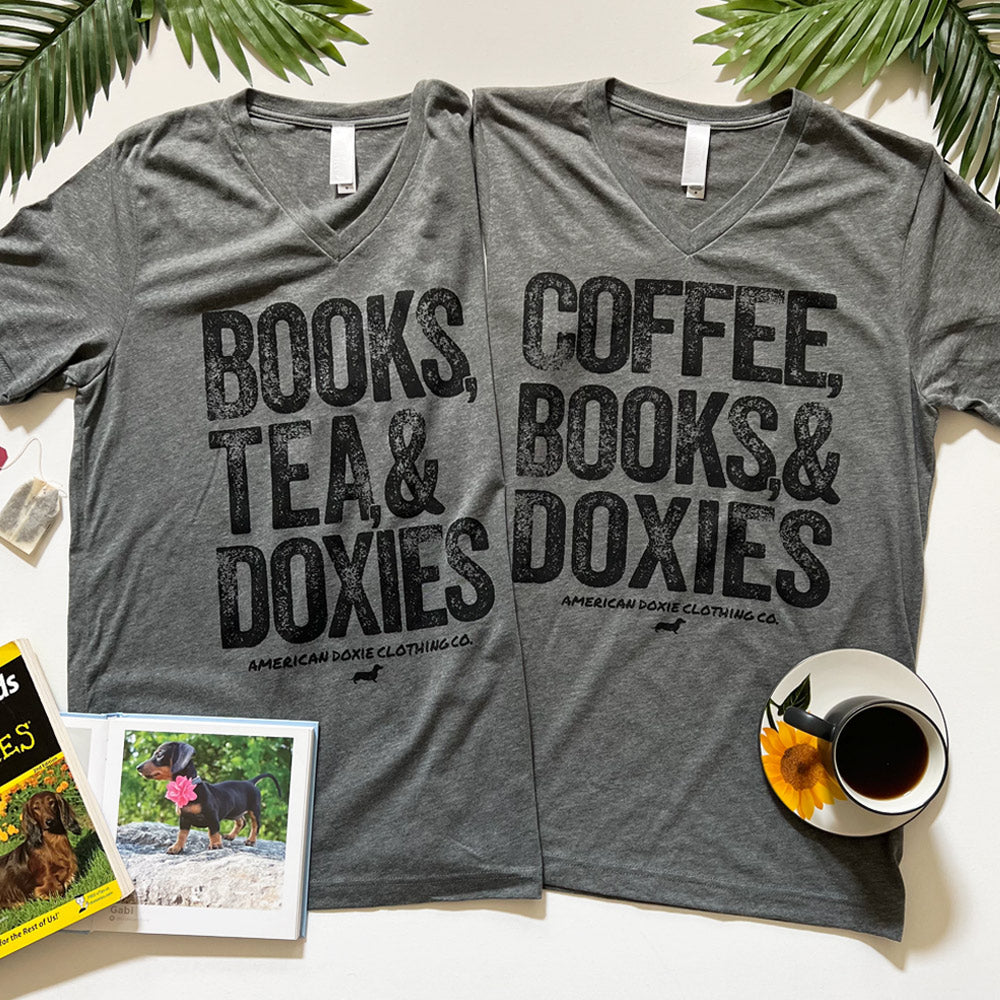 Evening Plans V-Neck Tee Shirt (Coffee Version)