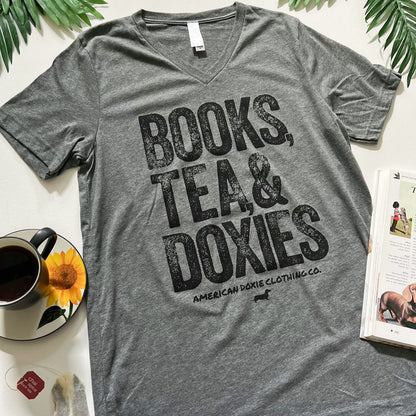 Evening Plans V-Neck Tee Shirt (Tea Version)