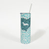 AD Ohio State Doxie Leopard Print 20oz Skinny Tumbler
