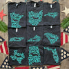 AD Texas State Doxie Leopard Print Tee Shirt