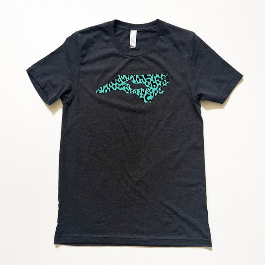 North Carolina State Doxie Leopard Print Tee Shirt