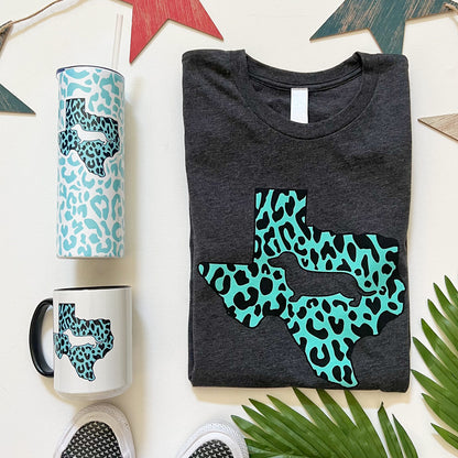 Texas State Doxie Leopard Print Jumbo Mug