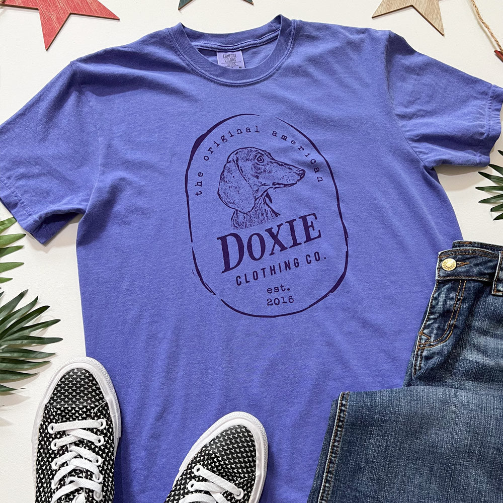 Doxie Vintage Label Short Sleeve Tee Shirt