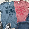 "NEW" AD World's Okayest Doxie Dad Short Sleeve Tee Shirt
