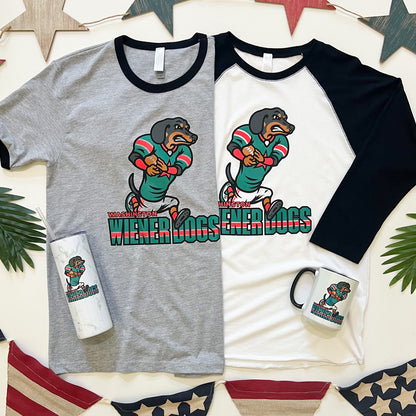 Washington Wiener Dogs Football '24 3/4 Sleeve Tee Shirt