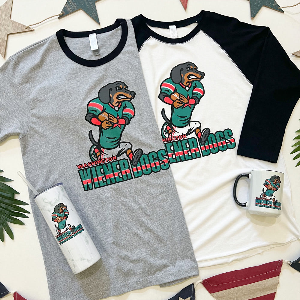 Washington Wiener Dogs Football '24 Ringer T-Shirt