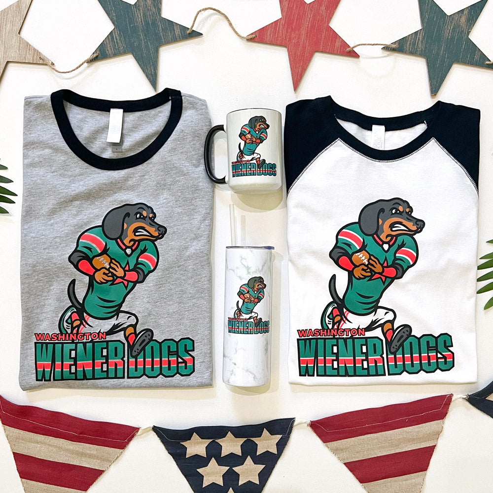 Washington Wiener Dogs Football '24 Ringer T-Shirt