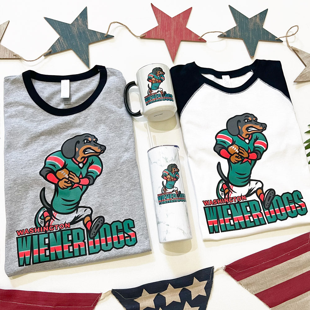 Washington Wiener Dogs Football '24 Ringer T-Shirt