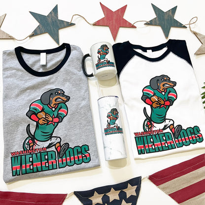 Washington Wiener Dogs Football '24 Ringer T-Shirt