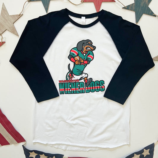 Washington Wiener Dogs Football '24 3/4 Sleeve Tee Shirt