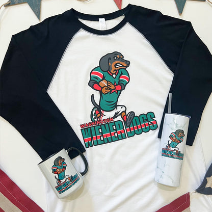 Washington Wiener Dogs Football '24 3/4 Sleeve Tee Shirt
