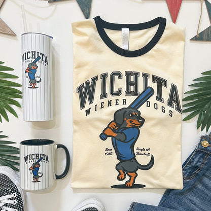 Wiener Dog Baseball '24 Ringer T-Shirt