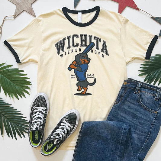 Wiener Dog Baseball '24 Ringer T-Shirt