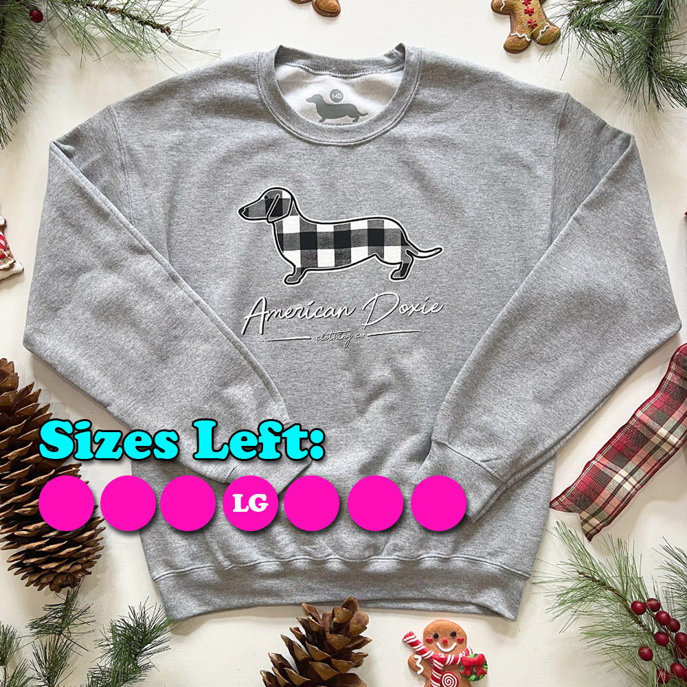 AD Doxie Cozy Plaid 2024 Sweatshirt