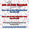 American Doxie 4th of July Ladies' Racerback Tank