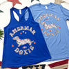 American Doxie 4th of July Ladies' Racerback Tank