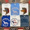 American Doxie 4th of July Ladies' Racerback Tank