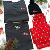 Doxie Mall Santa V-Neck Tee Shirt (Limited Stock)