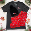 Doxie Mall Santa V-Neck Tee Shirt (Limited Stock)