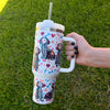Doxie Sugar Skull 40oz Tumbler (Limited Run)