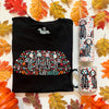 Doxie Sugar Skull Crew Long Sleeve Tee Shirt