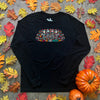 Doxie Sugar Skull Crew Long Sleeve Tee Shirt