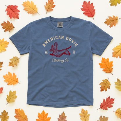 Vintage Stamp Short Sleeve Tee Shirt