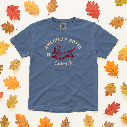 Vintage Stamp Short Sleeve Tee Shirt