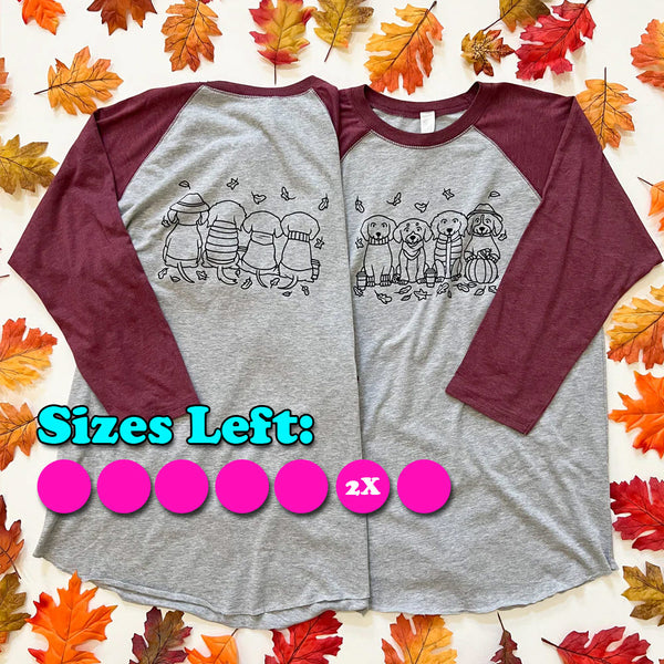 AD Fall Latte Crew 3/4 Sleeve Tee