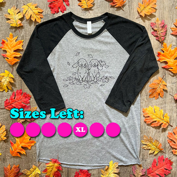 AD Falling Leaves 3/4 Sleeve Baseball Shirt