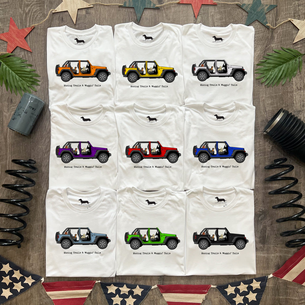 Doxie Off-Road Crew Rubber Ducky Mobile Tee Shirt (Multiple 4x4 Colors)