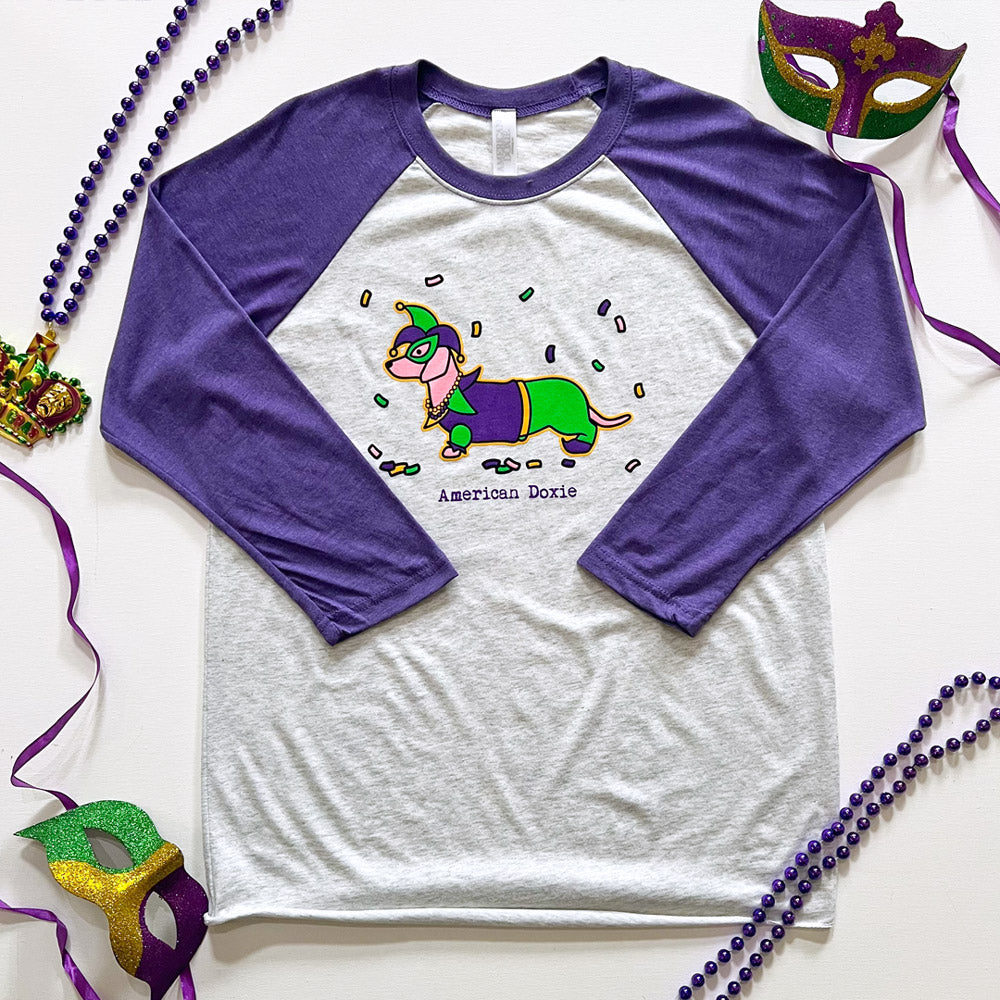 "NEW" AD Pawty Gras 2025 3/4 Sleeve Tee