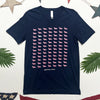 AD Signature Pink Logo Mural V-Neck Tee