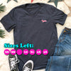 Signature Doxie Pink Logo V-Neck Tee Shirt