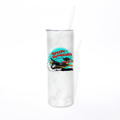 Speedy McWeenie's Hot Rod Shop 20oz Skinny Tumbler (Short Haired/Long Haired - Various Coats)