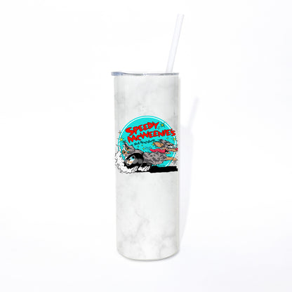 Speedy McWeenie's Hot Rod Shop 20oz Skinny Tumbler (Short Haired/Long Haired - Various Coats)