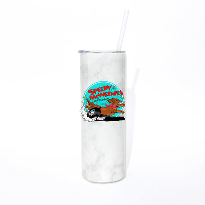 Speedy McWeenie's Hot Rod Shop 20oz Skinny Tumbler (Short Haired/Long Haired - Various Coats)