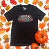 Doxie Sugar Skull Crew V-Neck Short Sleeve Tee