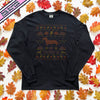 Doxie Thanksgiving Holiday Fake Knit Long Sleeve Tee Shirt (Limited Release)