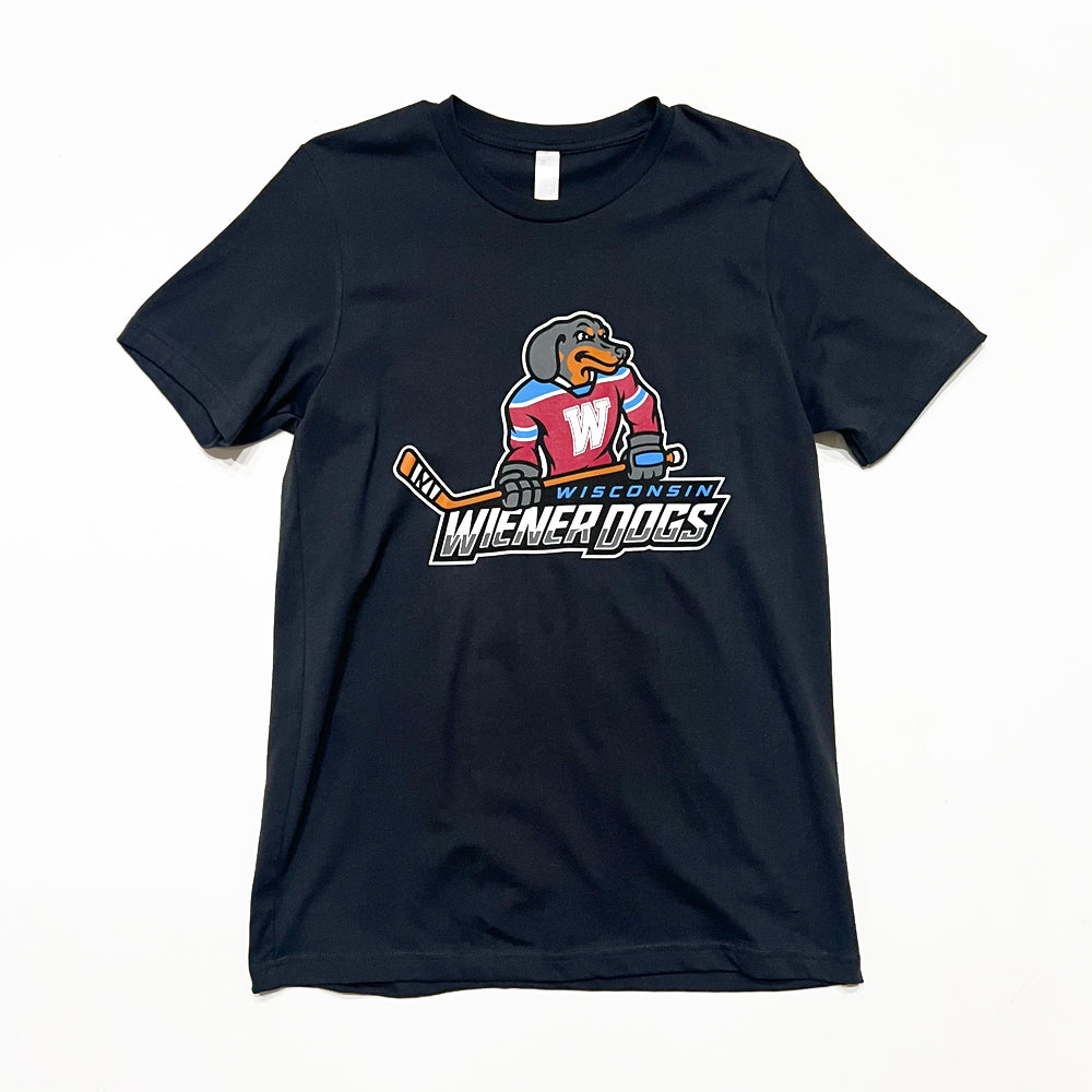 AD Wisconsin Wiener Dogs Hockey Tee Shirt