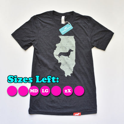 Doxie State Pride Series: Illinois State Doxie Tee