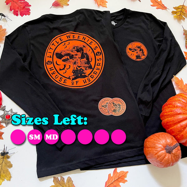 AD Halloweenie Little Weenie's House of Horrors Long Sleeve Tee Shirt