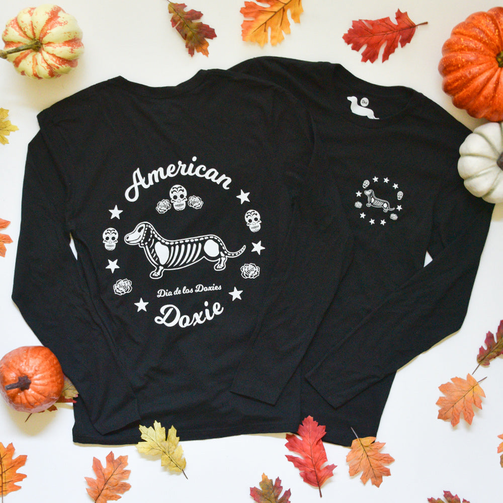 Dia De Los Doxies Long Sleeve Tee Shirt