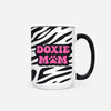 AD Doxie Mom Zebra Print  Jumbo Mug