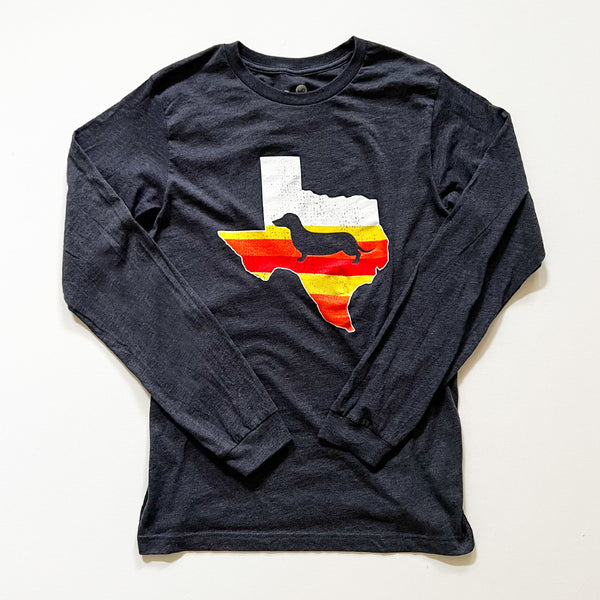 "NEW" AD Space City Texas Doxie Long Sleeve Tee Shirt
