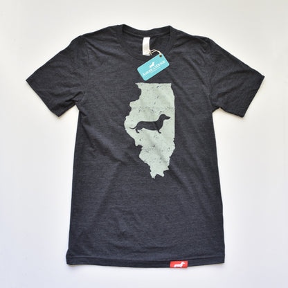 Doxie State Pride Series: Illinois State Doxie Tee