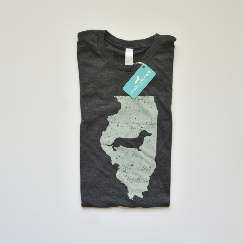 Doxie State Pride Series: Illinois State Doxie Tee