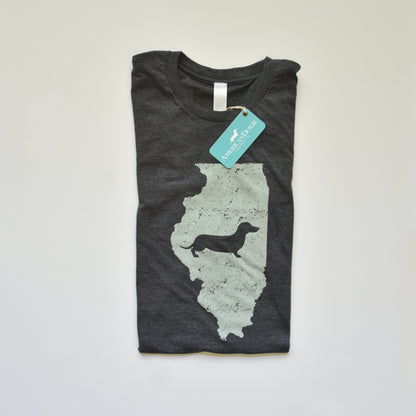 Doxie State Pride Series: Illinois State Doxie Tee