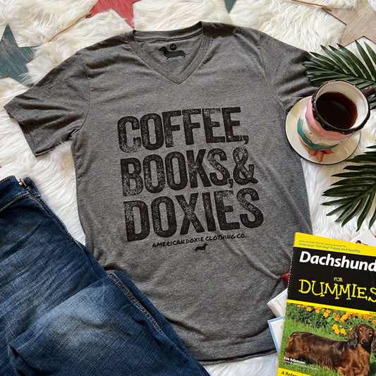 Evening Plans V-Neck Tee Shirt (Coffee Version)