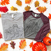 AD Doxie Pumpkin Patch 3/4 Sleeve Tee